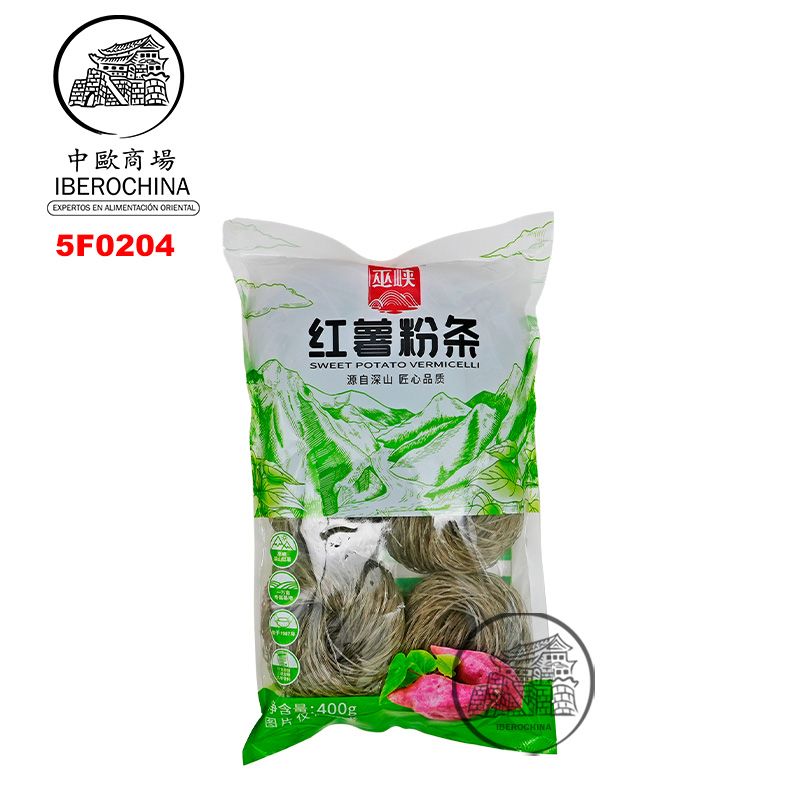 FIDEO DE BONIATO REDONDO *WUXIA* 巫峡牌红薯圈粉条 400g/30