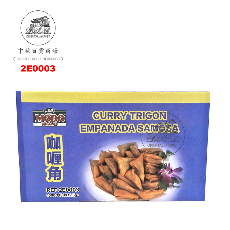 [200522/2E0003] SAMOSA CURRY CONGELADA *MODO* 上品冻咖喱角 1kg/80u/10