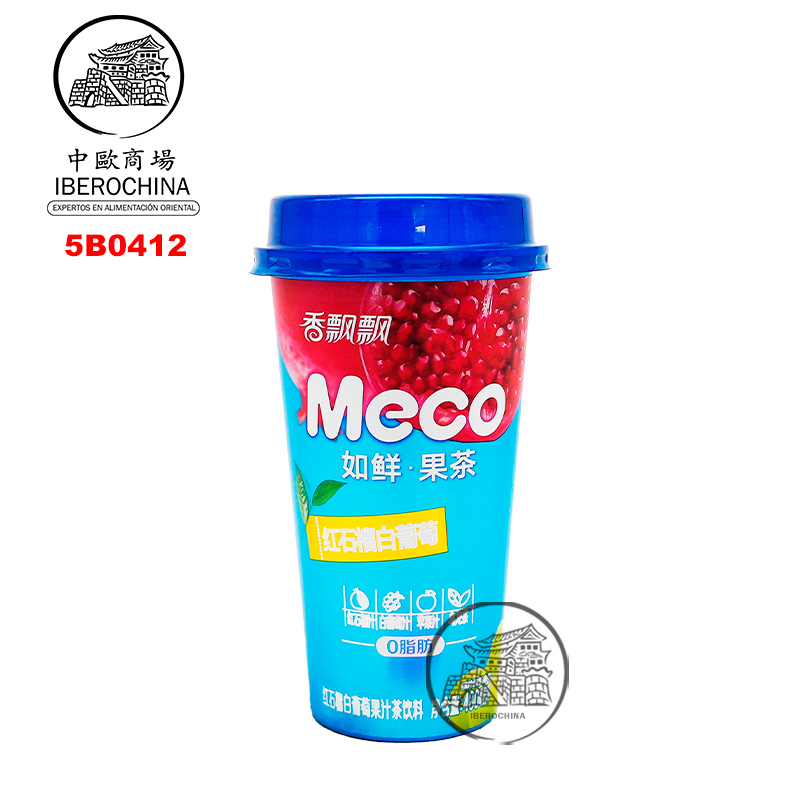 BEBIDA GRANADA Y UVA *MECO* 香飘飘红石榴白葡萄果汁 400ml/15