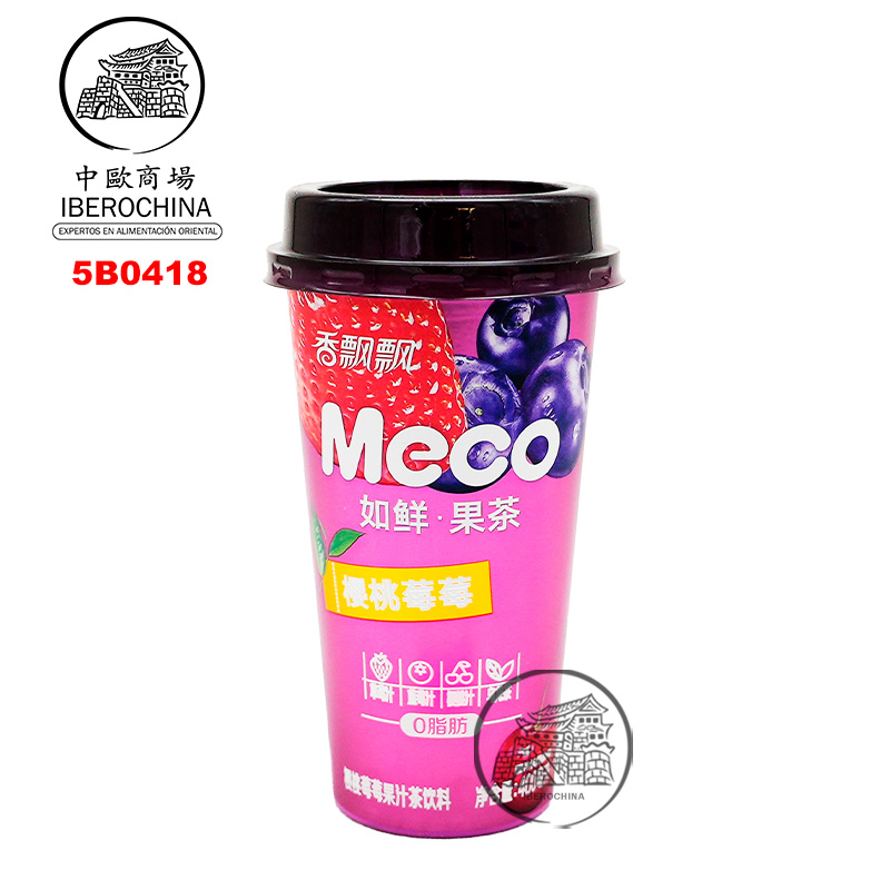 BEBIDA CEREZA *MECO* 香飘飘樱桃莓莓 400ml/15