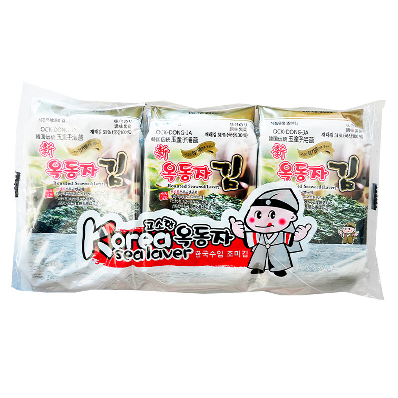 [501501/5A0529] SNACK ALGA ORIGINAL *OCK-DONG-JA* 玉童子原味海苔 4,5g/3u/24