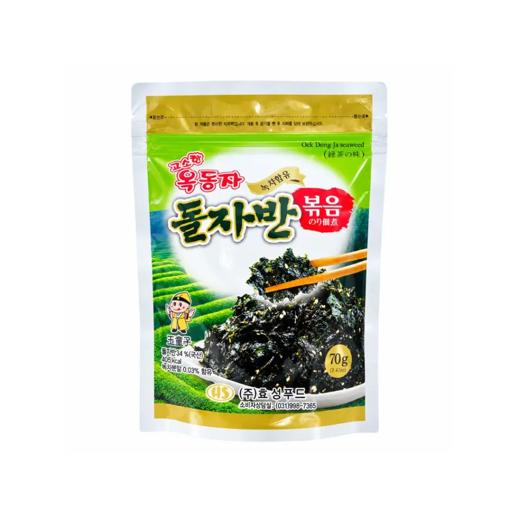 SNACK ALGA COPO TE VERDE *OCK-DONG-JA* 玉童子绿茶味海苔碎 70g/20
