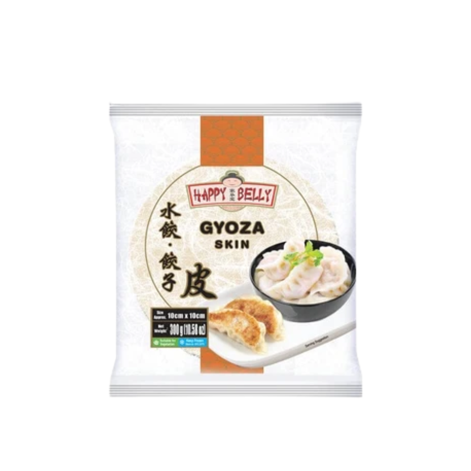 [200390/2P0065] PASTA GYOZA 38H (10mm) CONGELADA *HAPPY BELLY* 家乐宝冻饺子皮 300g/30