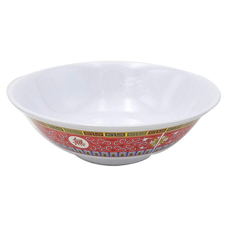 [900663/886089] CUENCO PLASTICO*3108* 塑紅萬壽湯碗 19cm/72