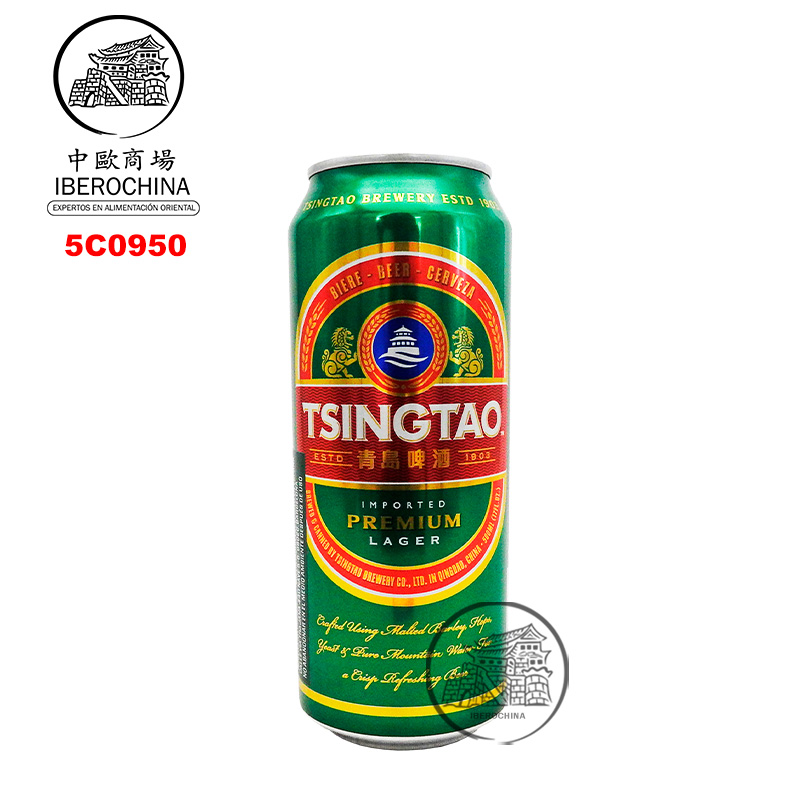 CERVEZA (4,7%) CLASICA *TSINGTAO* 青岛经典啤酒 500ml/24