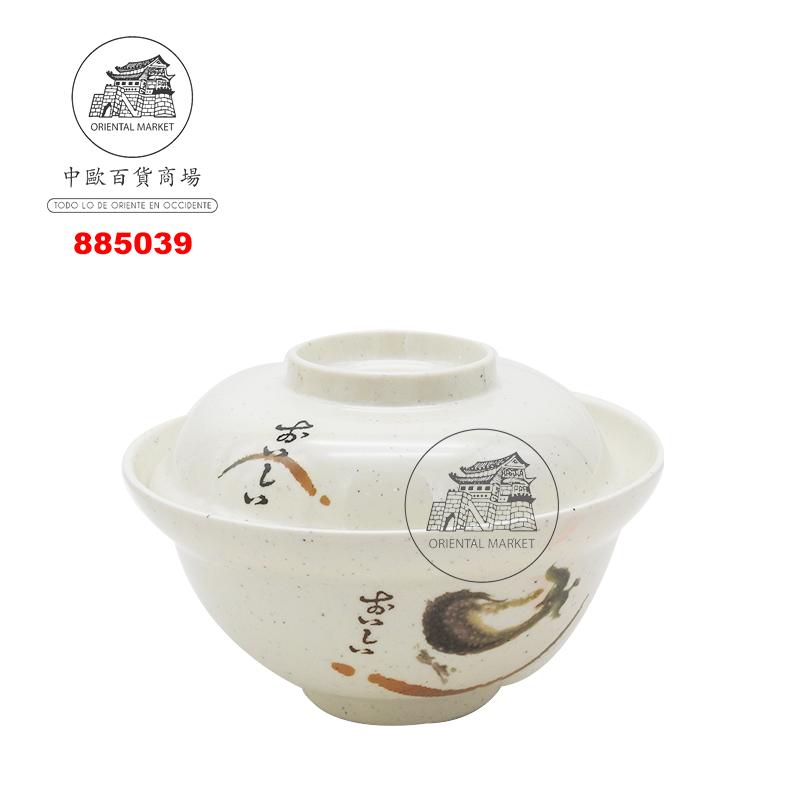 CUENCO CON TAPA PLASTICO *71* 塑喔伊細蓋飯碗 15cm/108
