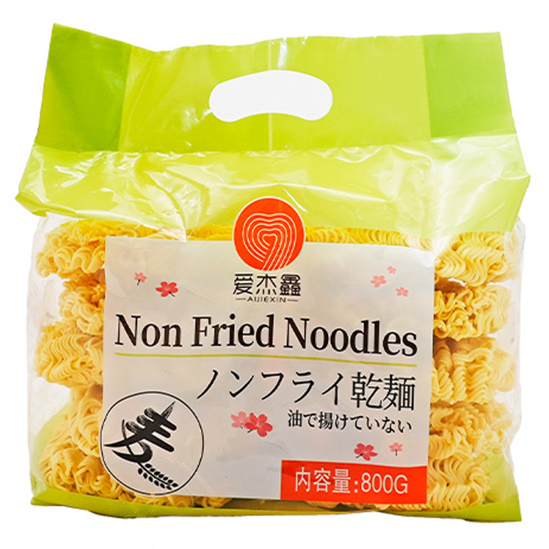 RAMEN ESTILO JAPONES NO FRITO *AIJIEXIN* 爱杰鑫非油炸日式拉面 800g/12