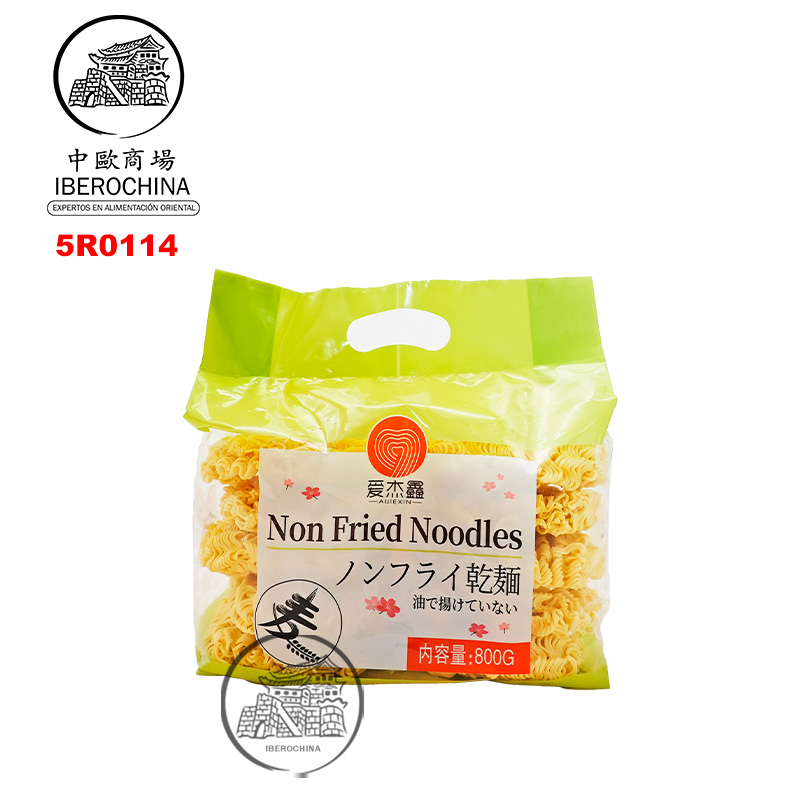 RAMEN ESTILO JAPONÉS NO FRITO *AI JIE XIN* 爱杰鑫非油炸日式拉面 800g/12
