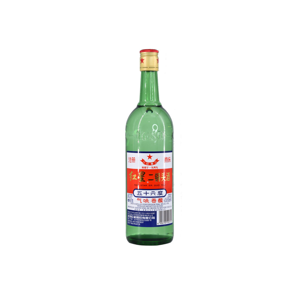 [500652] AGUARDIENTE (56%) ERGUOTOU  *HONGXING* 红星二锅头酒 500ml/12