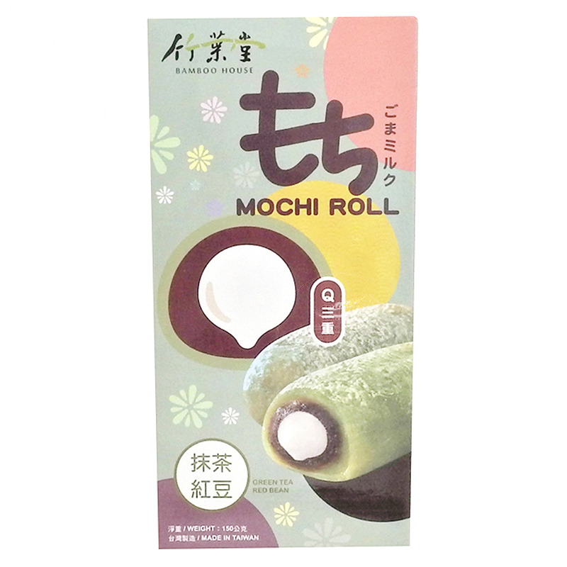 [502252/5P0568] MOCHI SOJA ROJA TE MATCHA *BAMBOO HOUSE* 竹叶堂抹茶红豆麻糬 150g/24