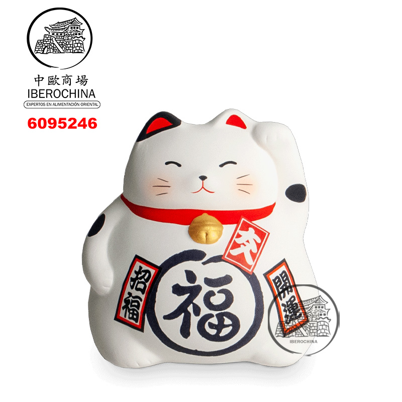 HUCHA GATO SUERTE 白福字招财猫储蓄罐 /96