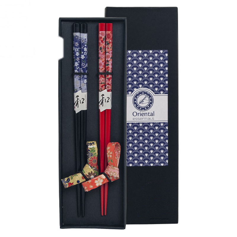 [900572/6006406] SET DE PALILLOS 花朵和字筷子2人装 /200
