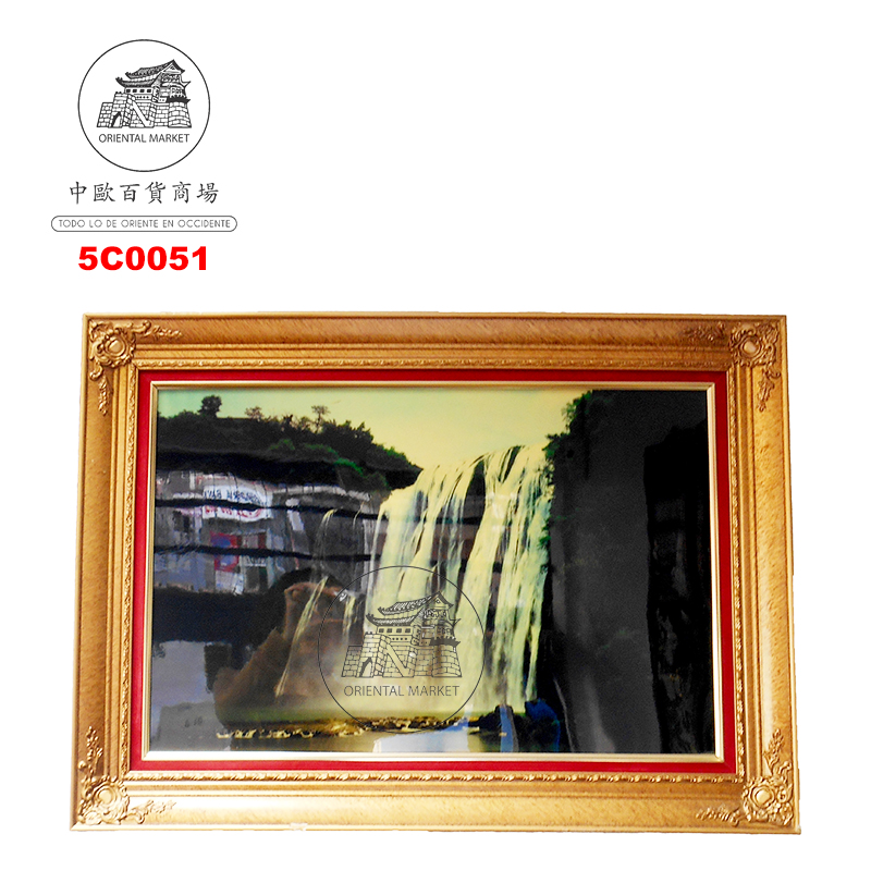 CUADRADO LUMINOSO PAISAJE  风景流水图 (50x70cm)