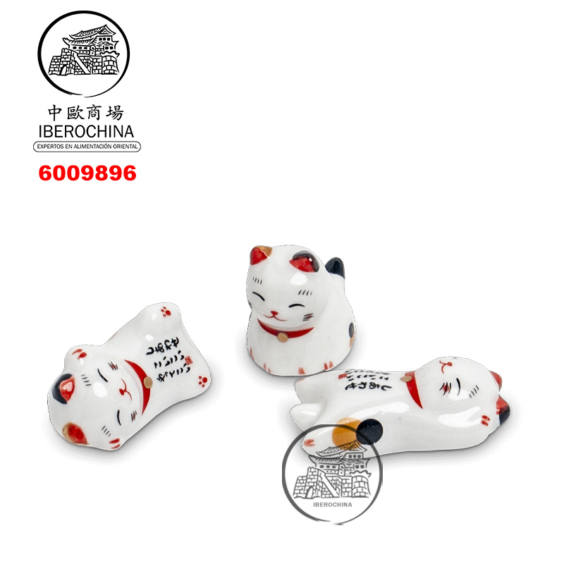 APOYO PARA PALILLOS 招财猫筷子架 5cm/480