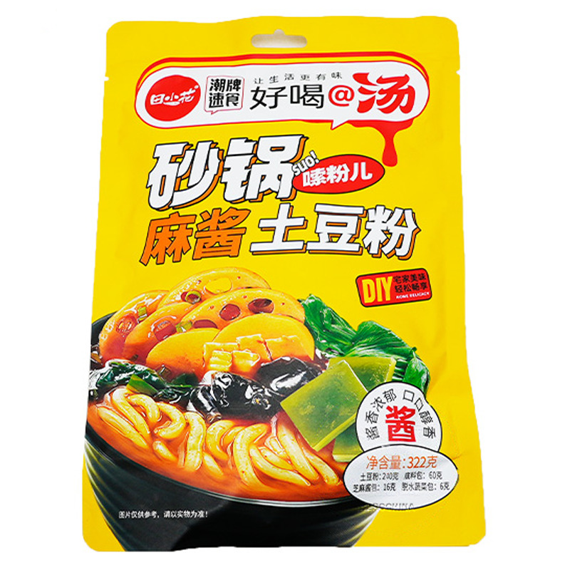 [502021/5F0215] FIDEO DE PATATA CON SALSA SÉSAMO 田小花砂锅麻酱土豆粉 327g/30