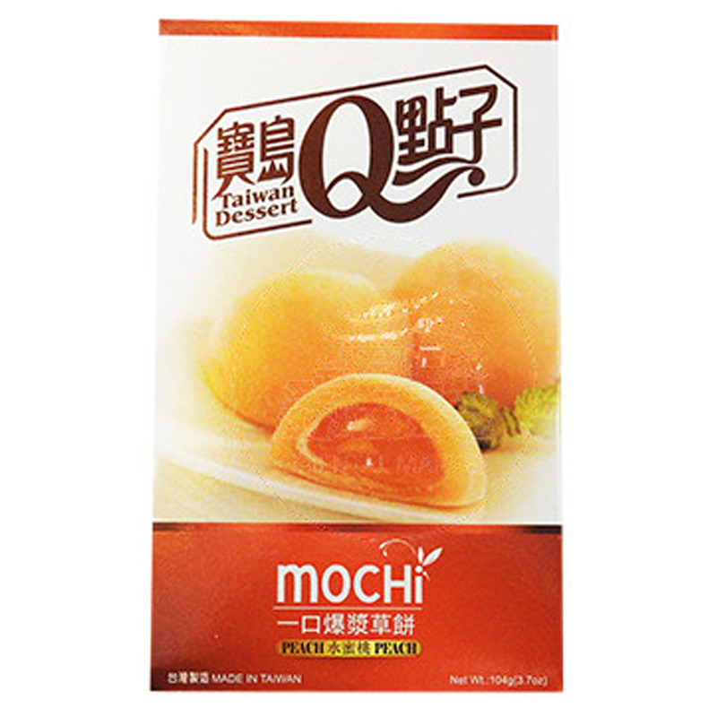 [502244/5P0768] MOCHI MELOCOTON *宝岛Q点子* 蜜桃麻薯 104g/24