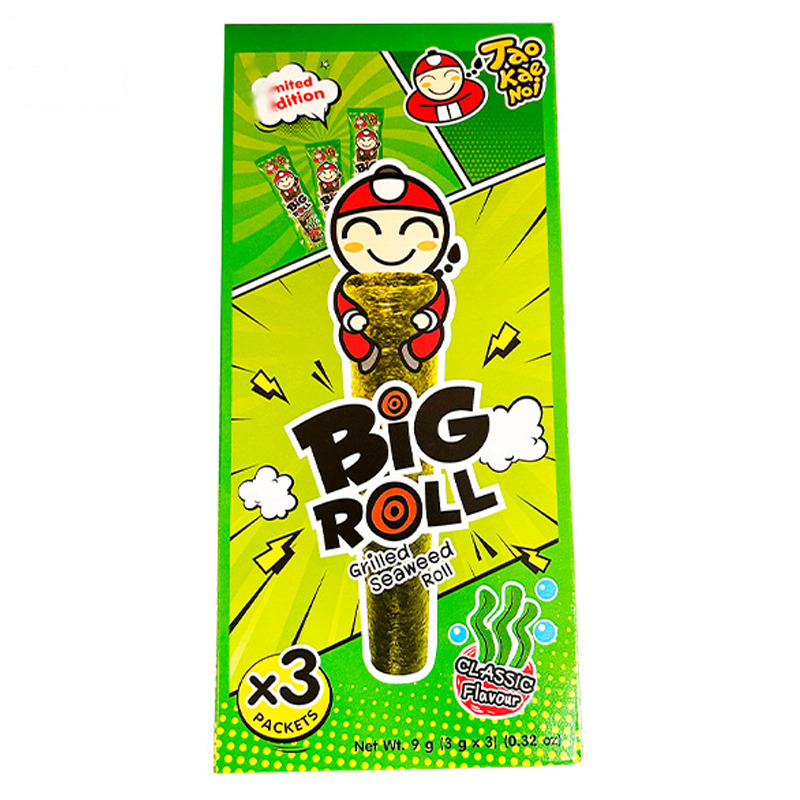 [502720/5A0308] SNACK ALGA ROLLO CLASICO *TAOKAENOI* 小老板原味海苔卷 3g/3/24