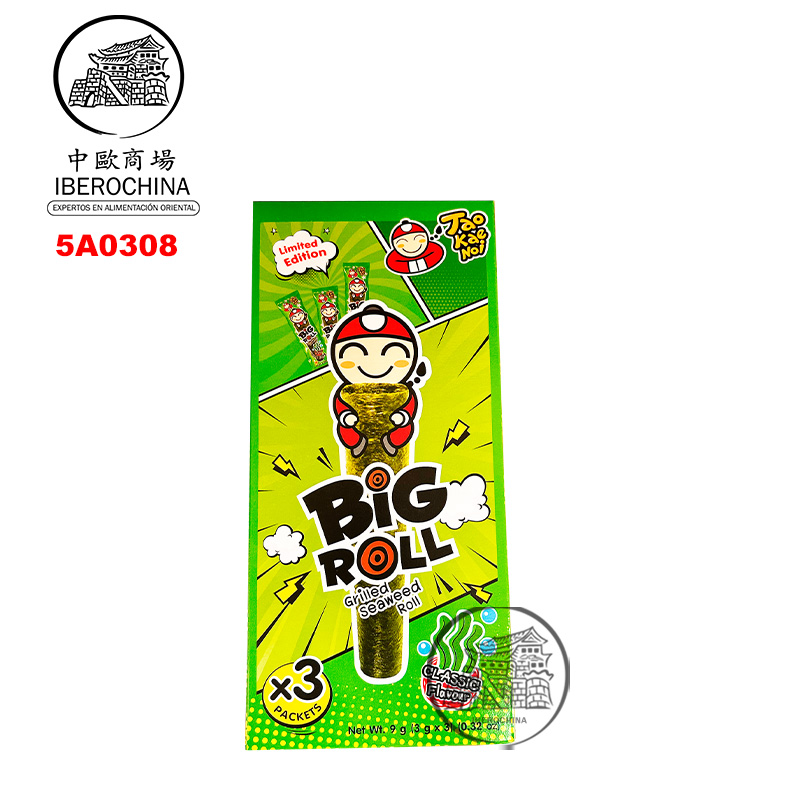 SNACK ALGA ROLLO CLASICO *TAOKAENOI* 小老板原味海苔卷 3g/3/24