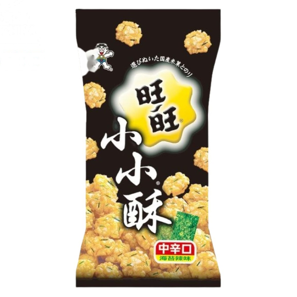 [502956/613033] GALLETA ARROZ ALGA PICANTE *WANT WANT* 旺旺小小酥辣紫菜味 60g/20
