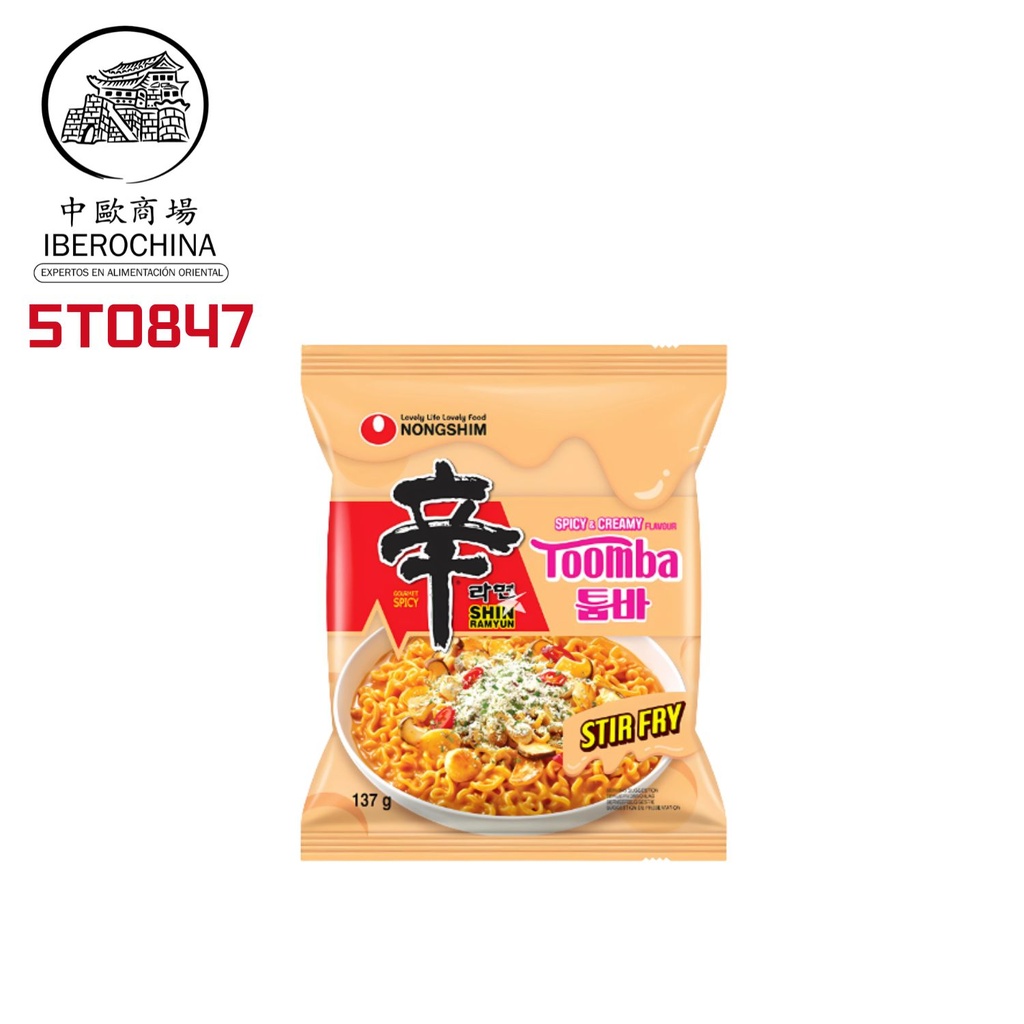 FIDEOS SHIN TOOMBA CREMOSA *NONGSHIM* 农心奶香拓霸拌面 137g/20