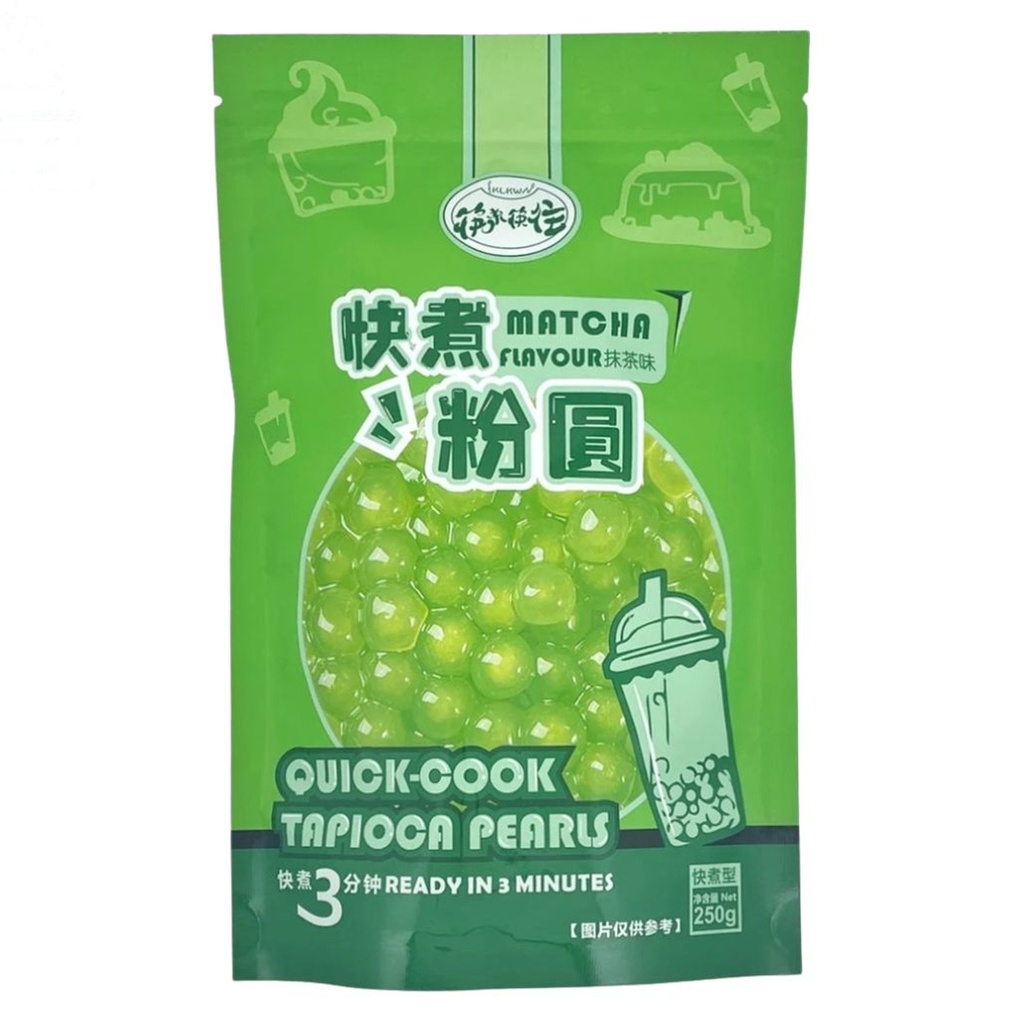[502391/5P0771] PERLAS DE TAPIOCA SABOR MATCHA 筷来筷往抹茶味快煮粉圆 250g/36