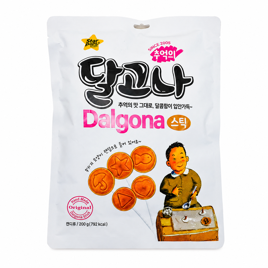 [501833/5G0496] CARAMELO DALGONA JUEGO DE CALAMAR 鱿鱼游戏糖饼 200g/16