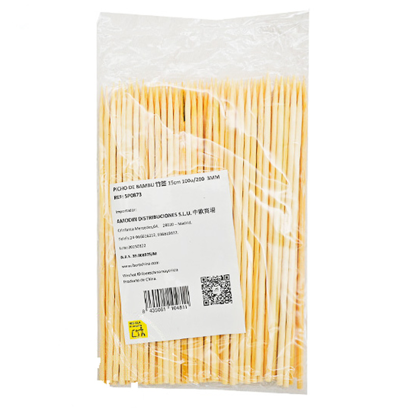 [900490/5P0873] PINCHO BAMBU 竹串 R.3mm/15cm/100u/200