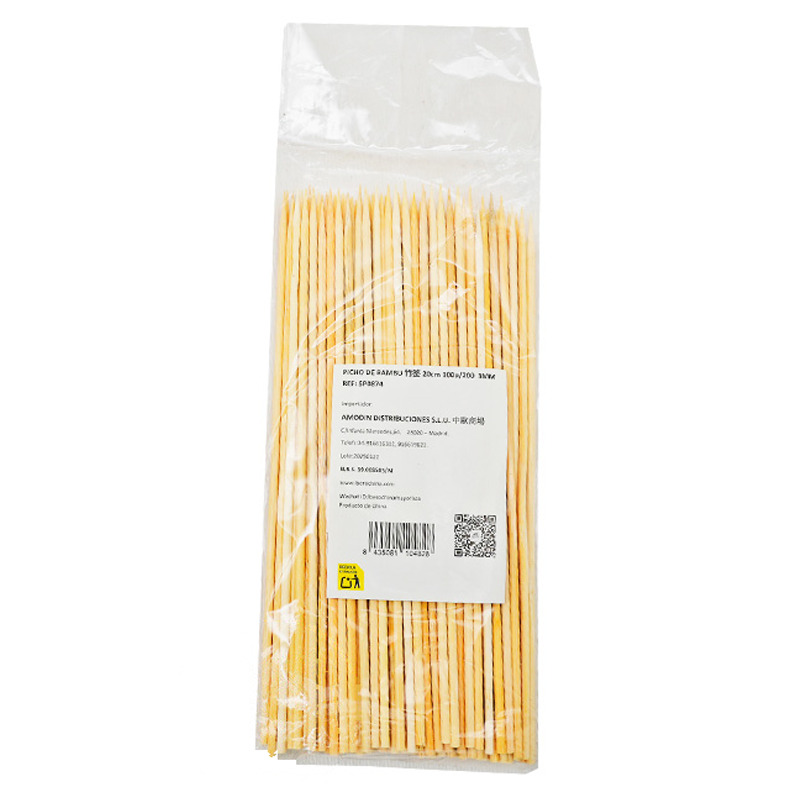 [900491/5P0874] PINCHO BAMBU 竹串 R.3mm/20cm/100u/200