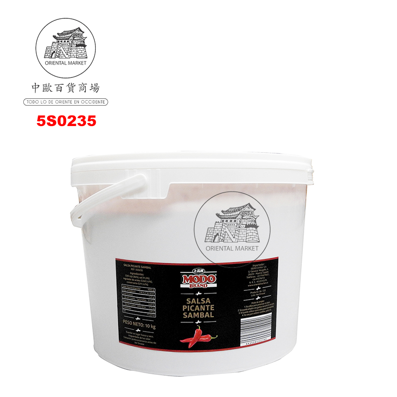 [500986/5S0235] SALSA PICANTE SAMBAL *MODO* 上品特级辣椒酱 10kg