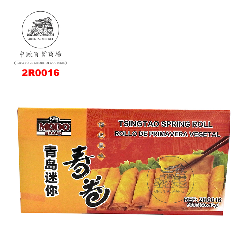 ROLLO PRIMAVERA VEGETAL CONGELADO *MODO* 上品冻扁素春卷 900g/60u/10