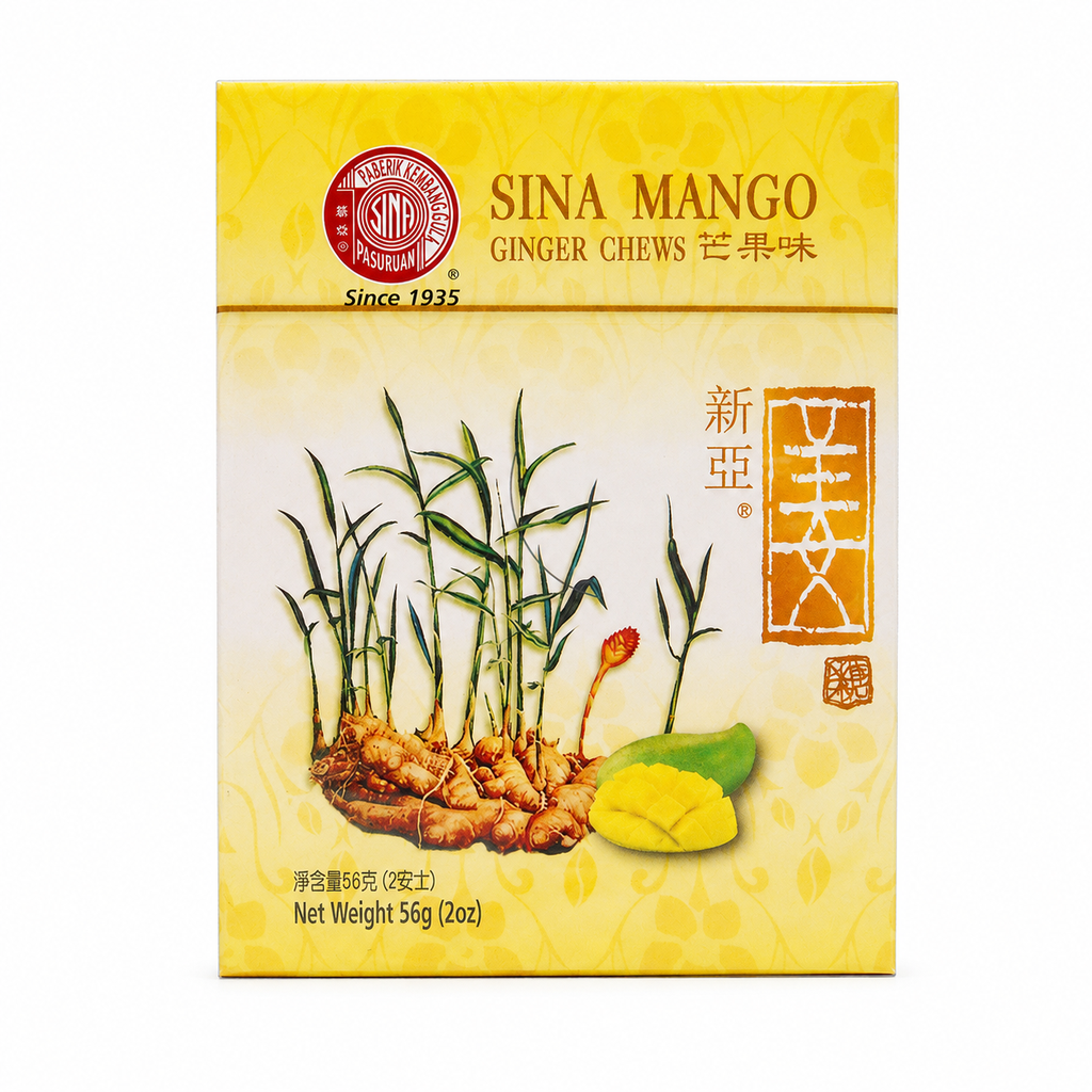 CARAMELO JENGIBRE MANGO  新亚印尼芒果味姜糖盒包 56g/(12uX20)/240