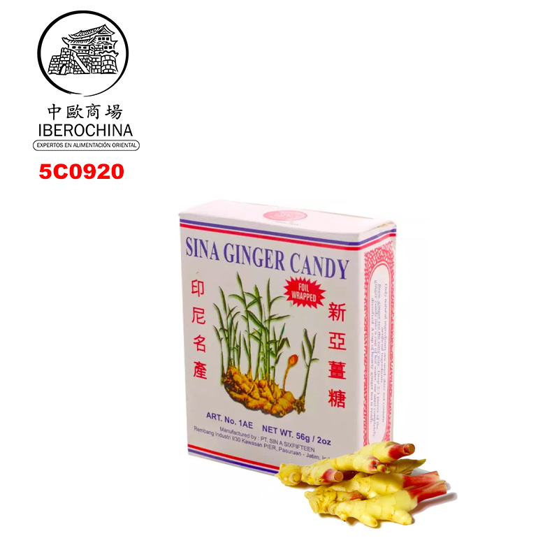 CARAMELO JENGIBRE NARANJA 新亚印尼橙味姜糖盒包 56g/12u/20