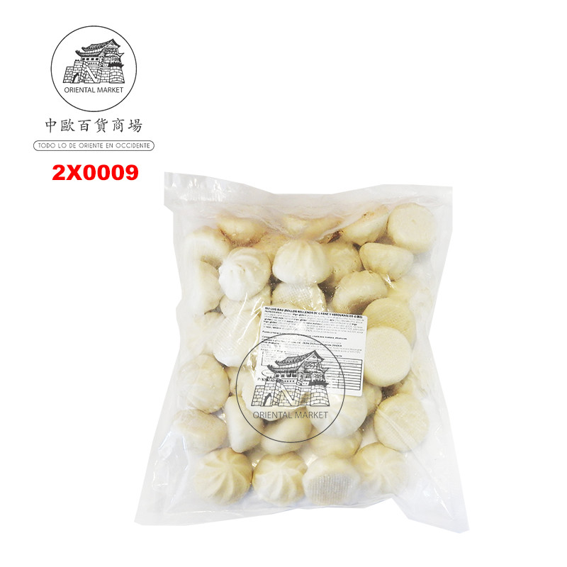 [200703/2X0009] BOLLO CARNE Y VERDURA CONGELADO *MENGFU* 蒙福冻小笼包 1kg/5