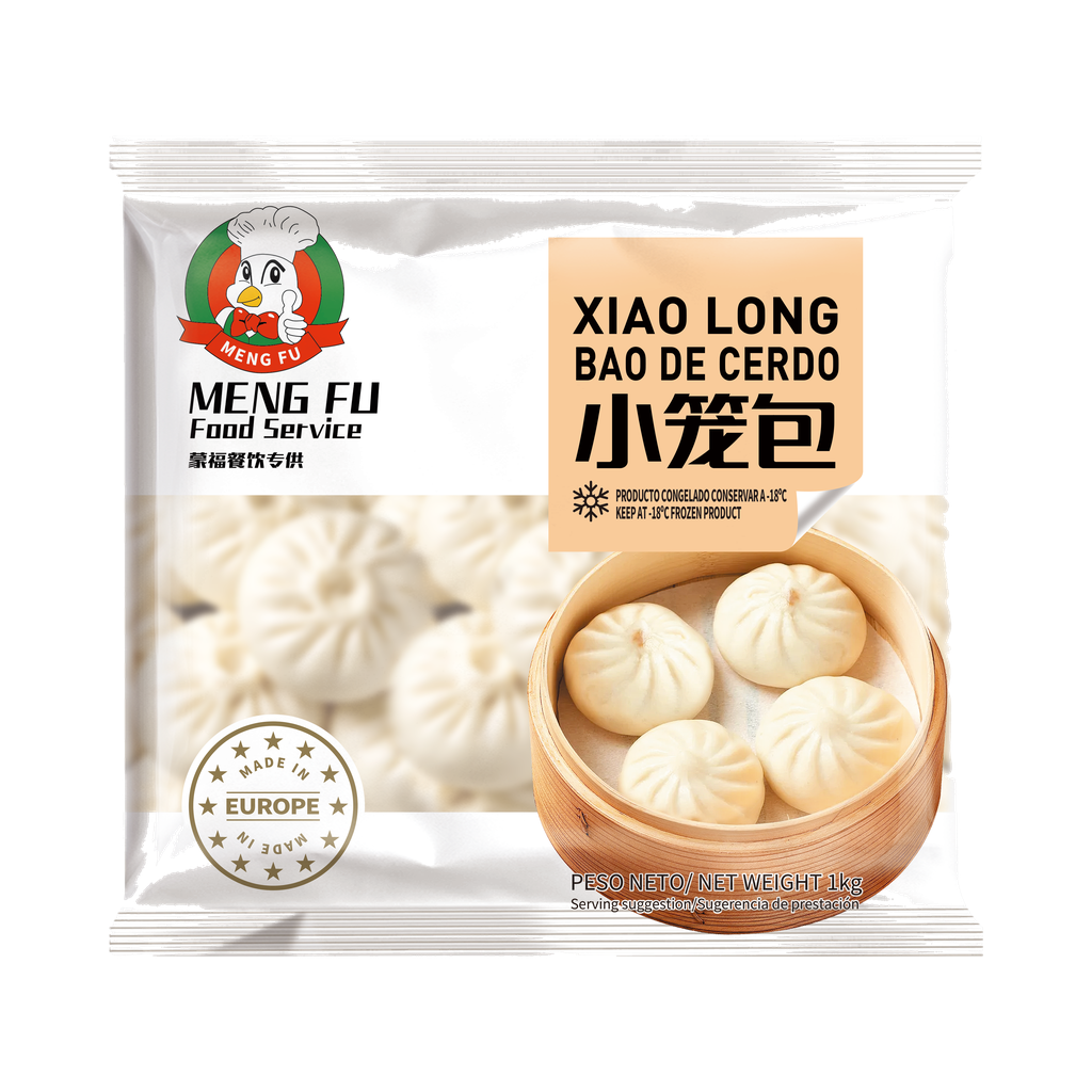 [200703/2X0009] BOLLO CARNE Y VERDURA CONGELADO *MENGFU* 蒙福冻小笼包 1kg/5