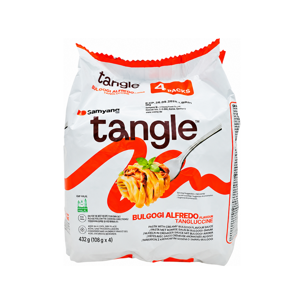 PASTA TANGLE BULGOGI CREMA 4-PACK *SAMYANG* 三养奶油意面四连包 108g/4u/8
