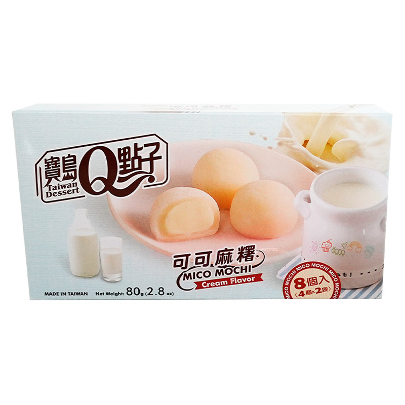 [502235/5P0827] MOCHI CREMA COCO  *宝岛Q点子* 椰子奶油麻薯 80g/24