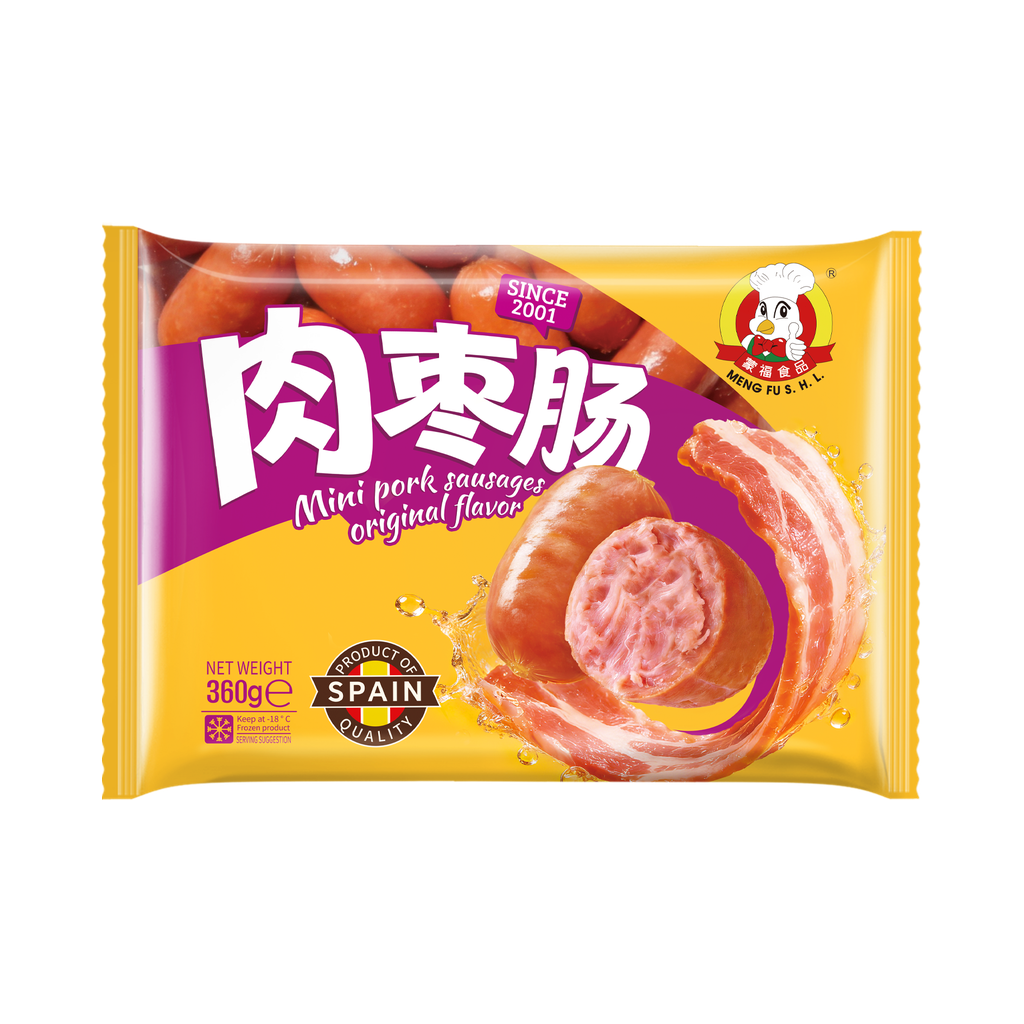 [200675/2S0044] MINI SALCHICHA ORIGINAL CONGELADA *MENGFU* 蒙福冻肉枣肠 360g/16