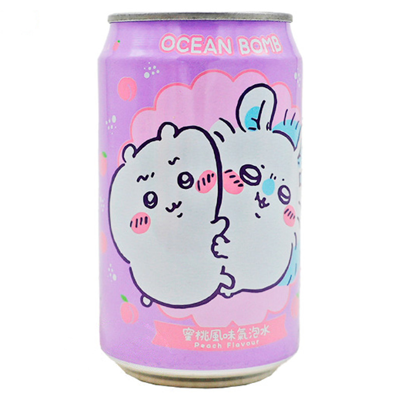 BEBIDA MELOCOTÓN *OCEAN BOMB* 蜜桃风味汽泡水 330ml/24