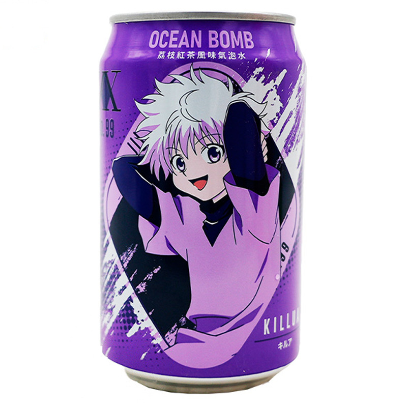 BEBIDA TE LICHIS *OCEAN BOMB* 荔枝红茶味汽泡水 330ml/24