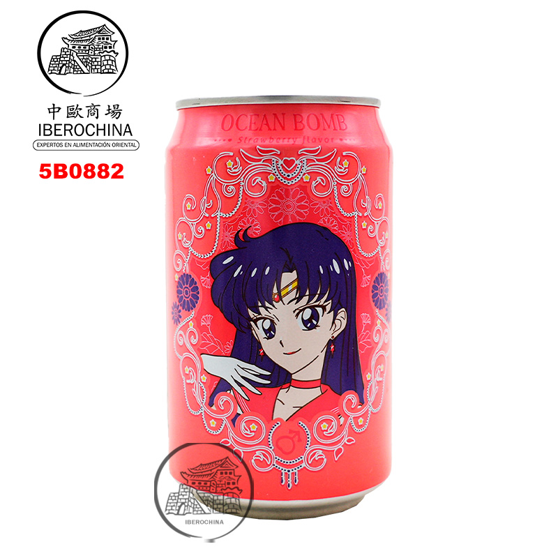 BEBIDA FRESA *OCEAN BOMB* 草莓风味汽泡水 330ml/24
