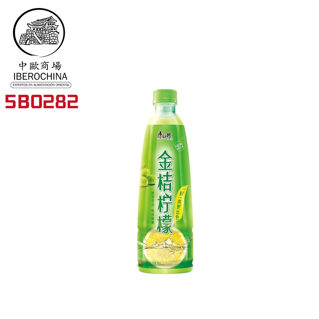 BEBIDA KUMQUAT Y LIMON *MASTER KONG* 康师傅金桔柠檬茶 500ml/15