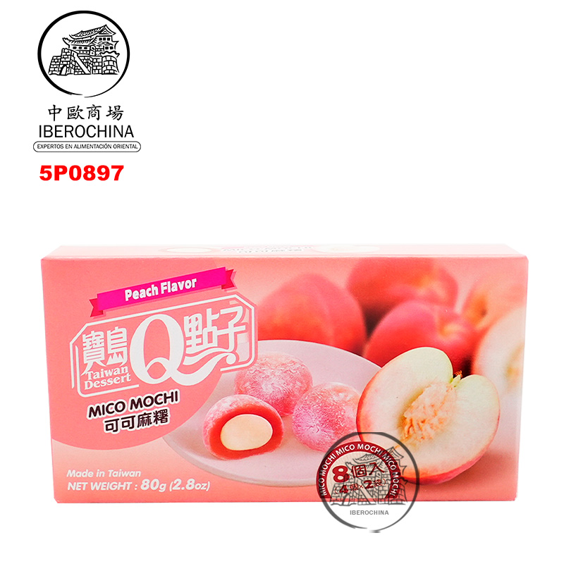 MOCHI MELOCOTON *宝岛Q点子* 蜜桃麻薯 80g/24