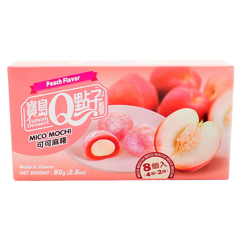 [502245/5P0897] MOCHI MELOCOTON *宝岛Q点子* 蜜桃麻薯 80g/24