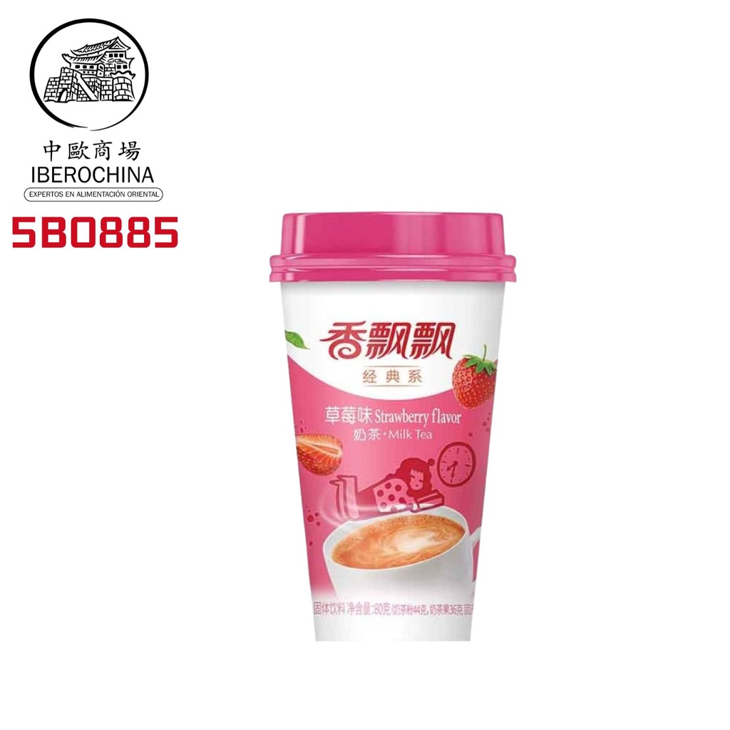 POLVO TE LECHE FRESA CLASICA *香飘飘* 经典草莓味奶茶 80g/30