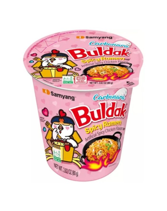 RAMEN CUP BULDAK CARBONARA *SAMYANG* 三养奶油火鸡杯面 80g/6