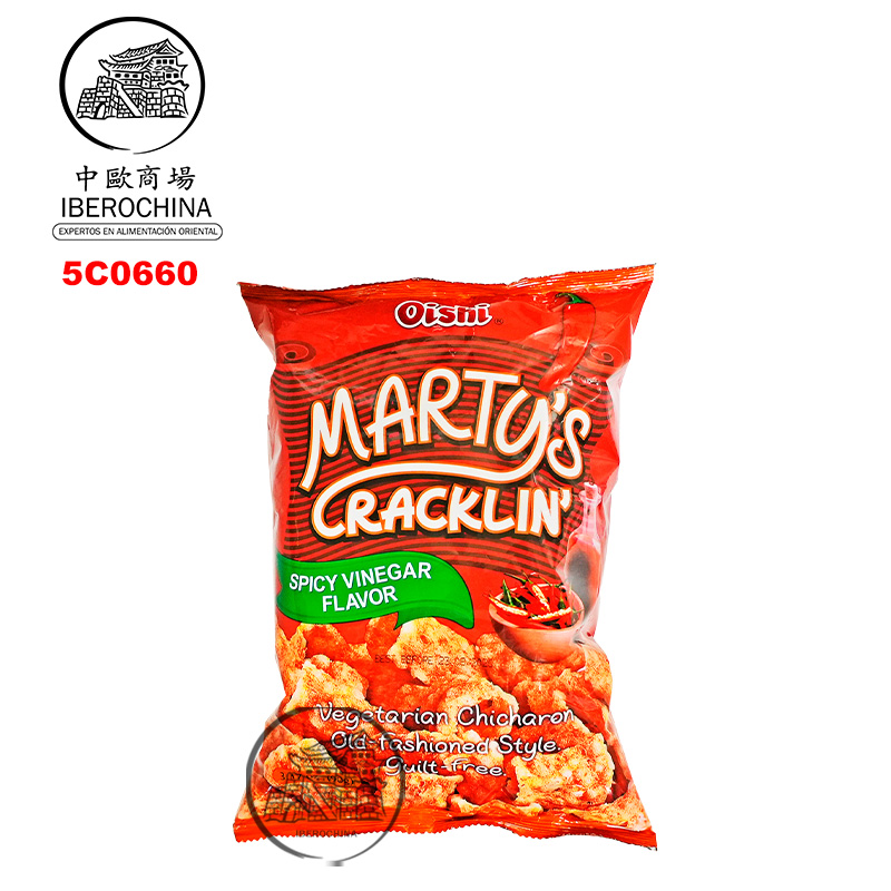 [501864/5C0660] CHICHARON MARTY´S AGRI-PIC*OISHI* 上好佳(素)酸辣豬皮 90g/30