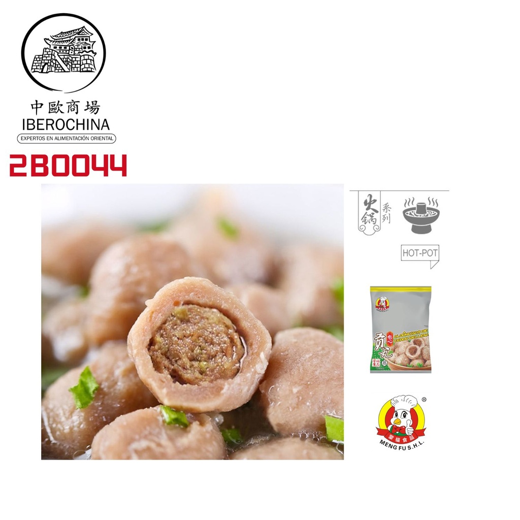 [200460/2B0044] ALBONDIGA CERDO RELLENA CONGELADA *MENGFU* 蒙福冻包心贡丸 360g/16