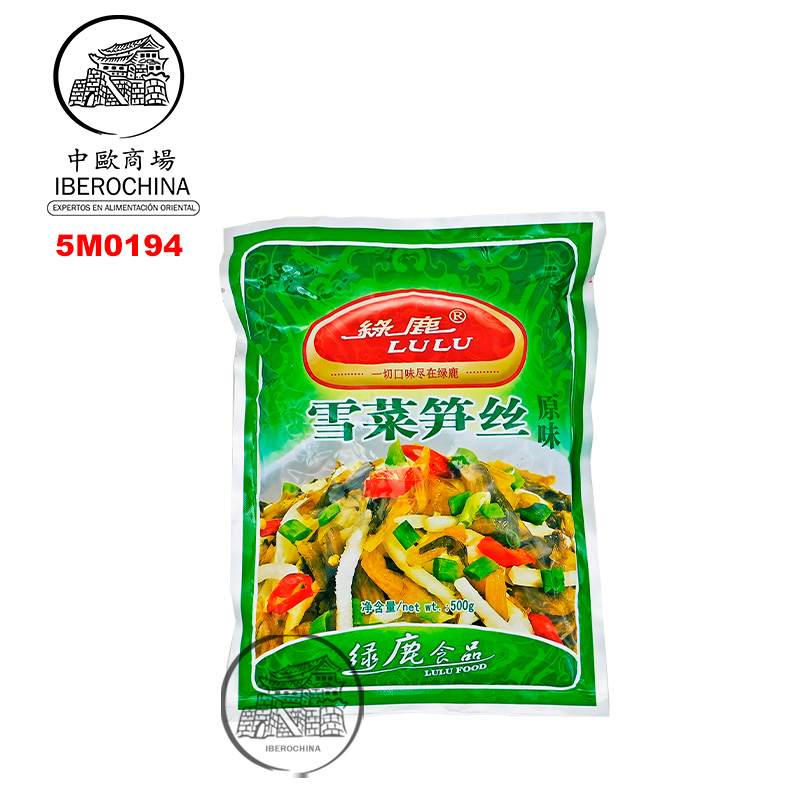 MOSTAZA Y BAMBÚ EN TIRAS *LULU* 绿鹿雪菜笋丝 500g/30