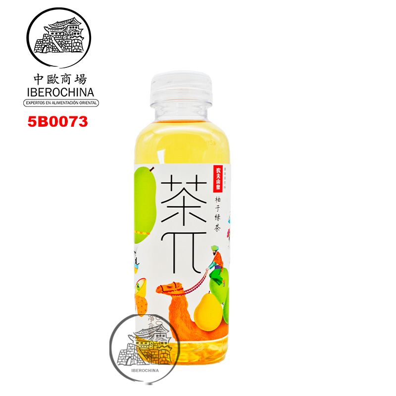 BEBIDA TÉ VERDE SABOR A POMELO *茶π* 茶π柚子绿茶 500ml/15