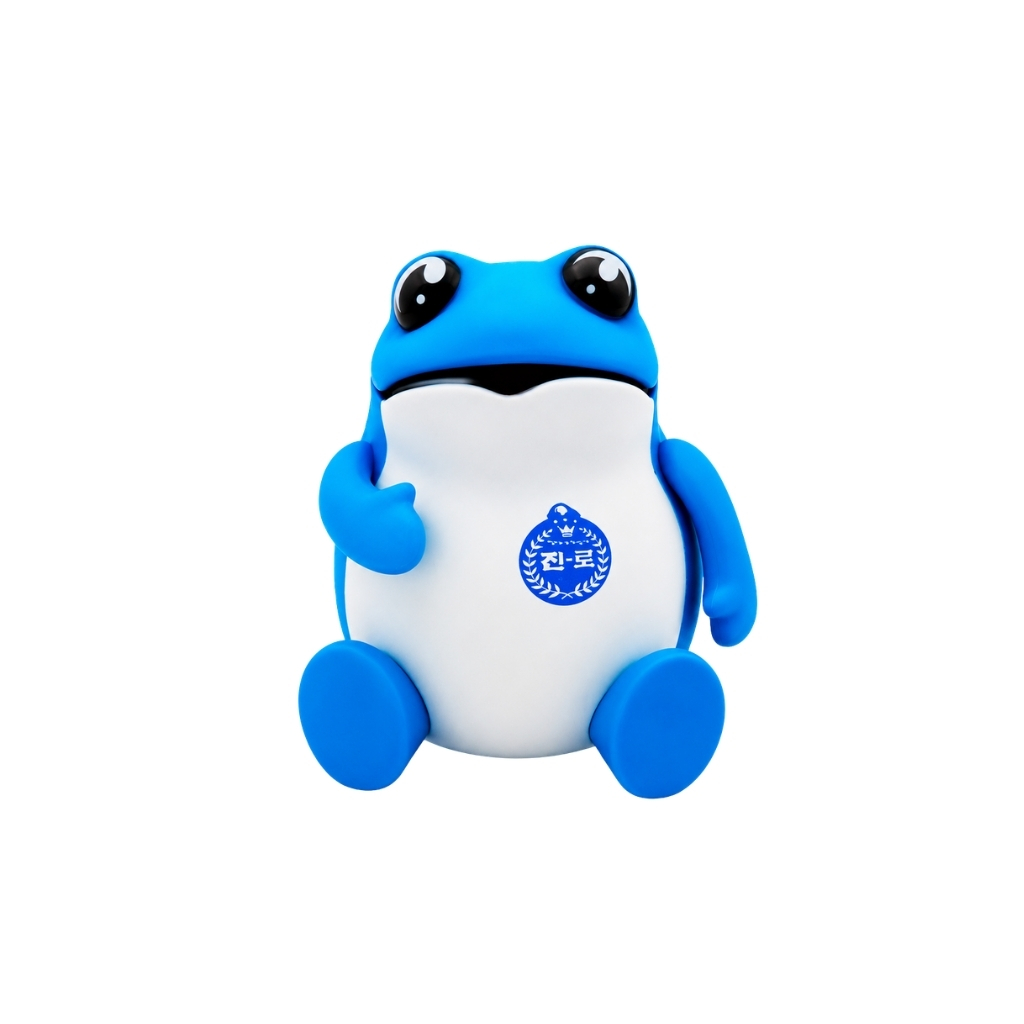 FIGURA SAPO AZUL *JINRO* 真露蓝蟾摆件